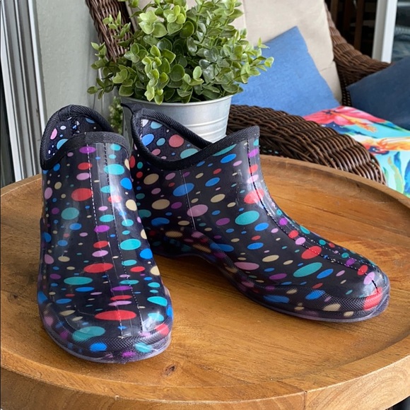 Storm Mountain Rubber Rain Ankle Boots 12M - Picture 1 of 7